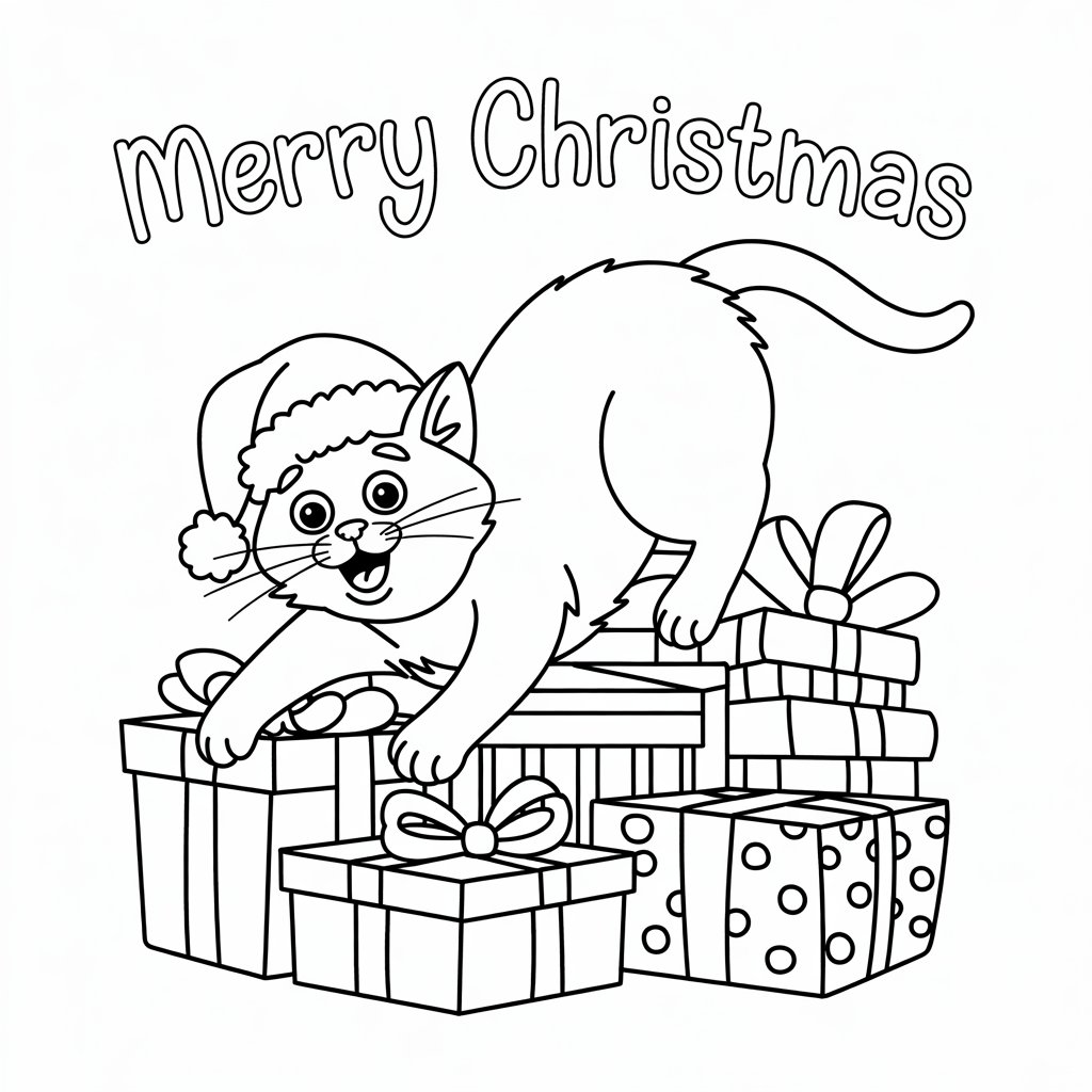 disegni gatti da colorare