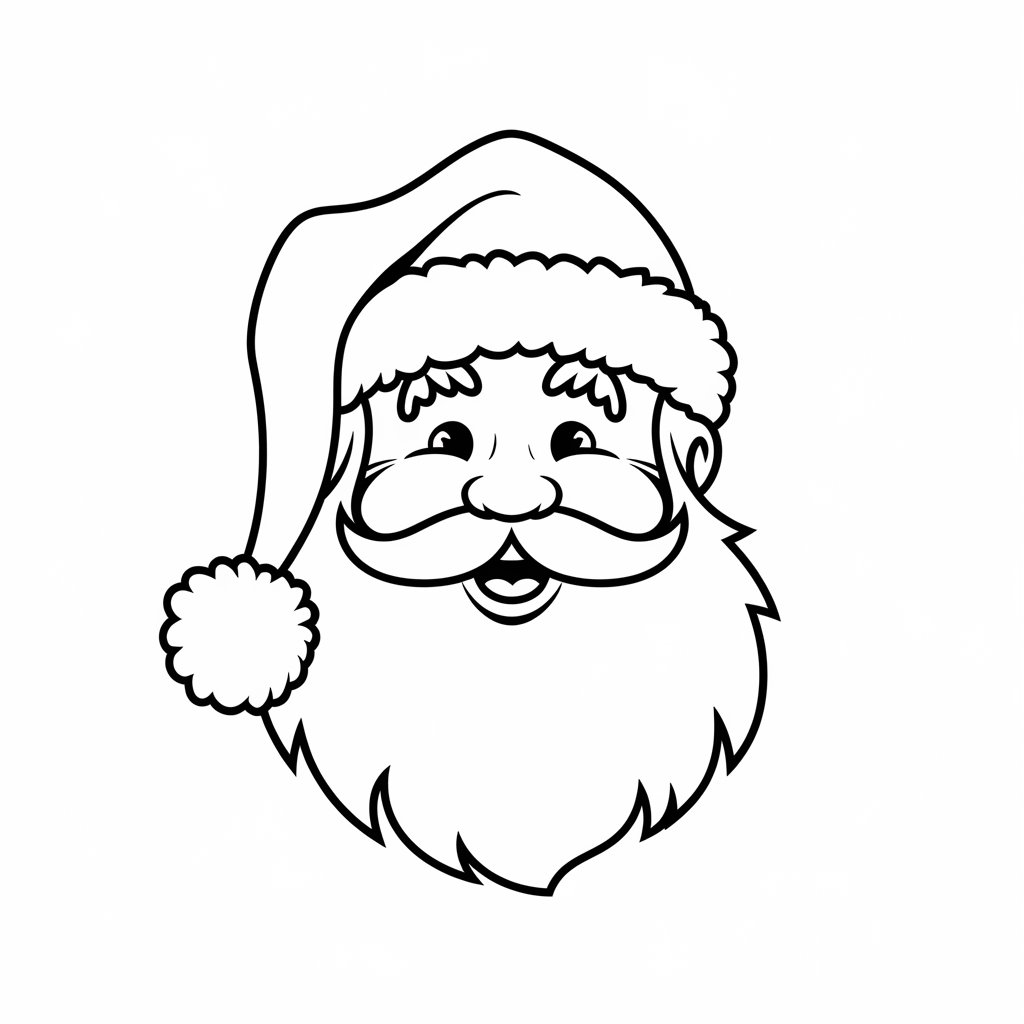 babbo natale da colorare pdf