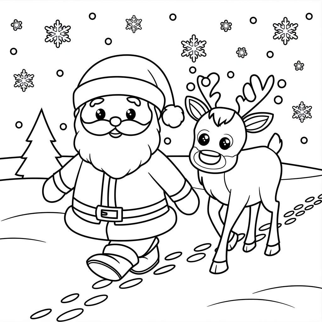babbo natale disegno colorato