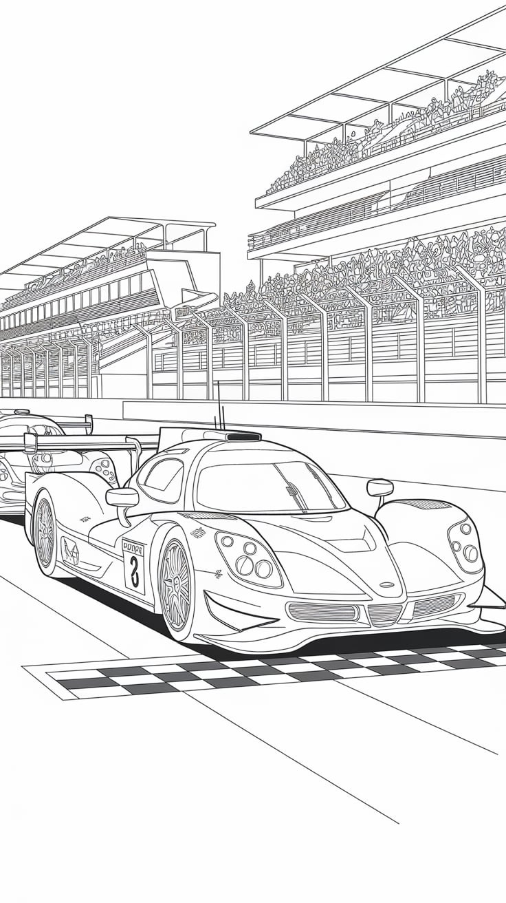 macchine della polizia da colorare