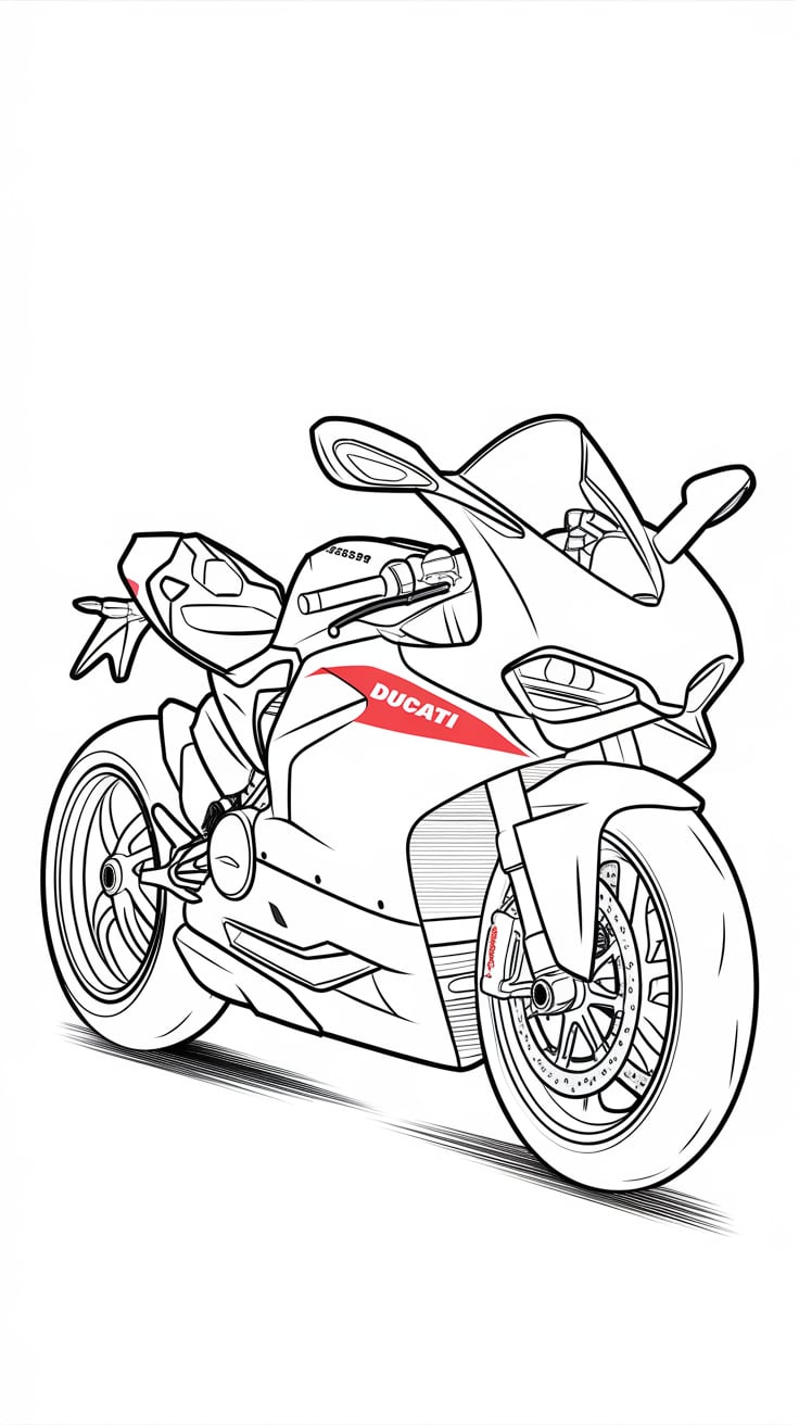 moto disegno da colorare