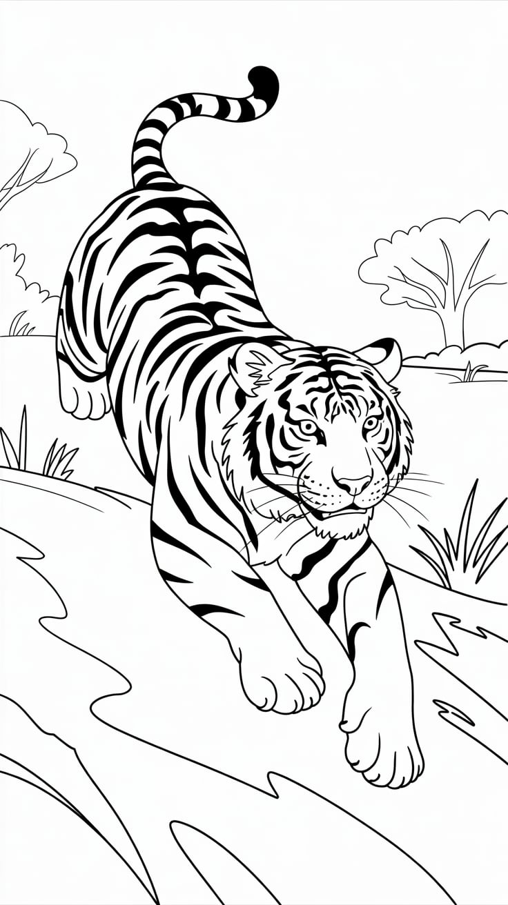 disegnare tigre