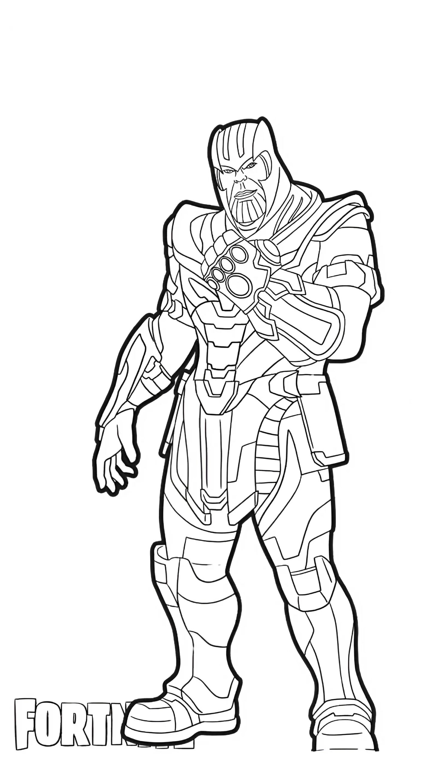 disegno da colorare di fortnite