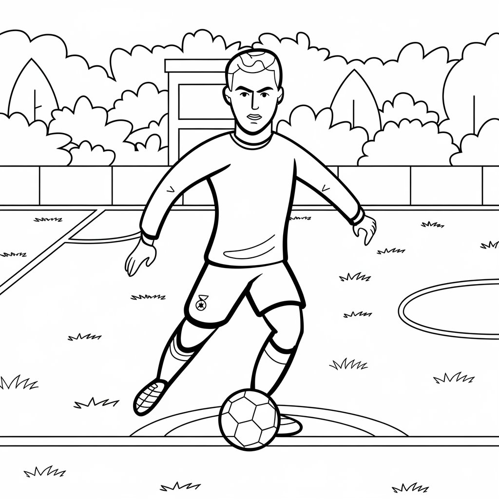 disegni da colorare sul calcio