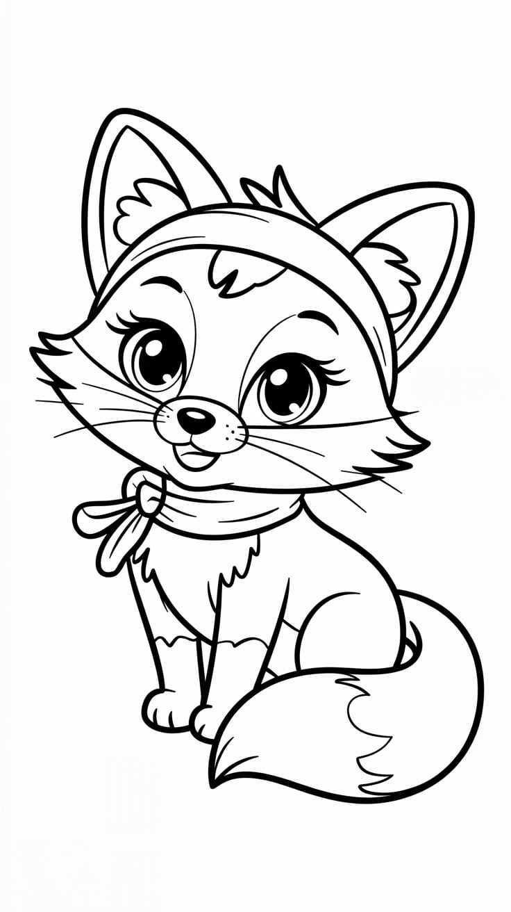 immagini volpe da colorare