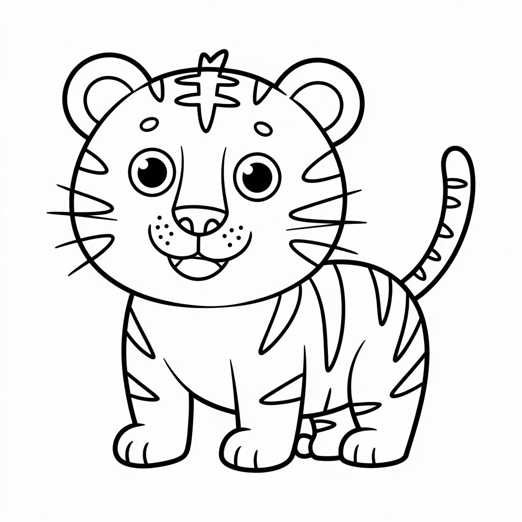 tigre da disegnare