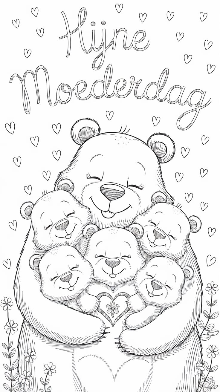 disegni da colorare e stampare per la festa della mamma