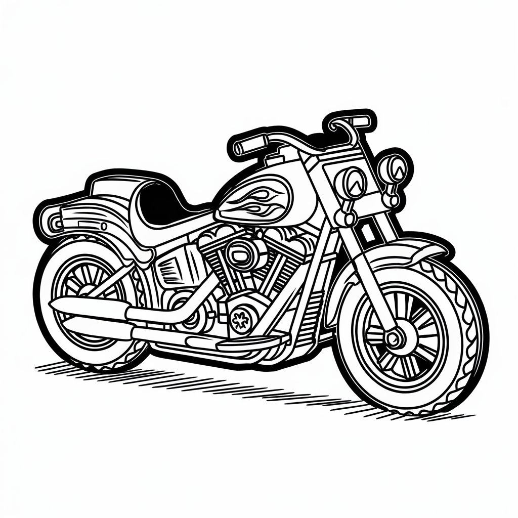 disegni di moto da colorare