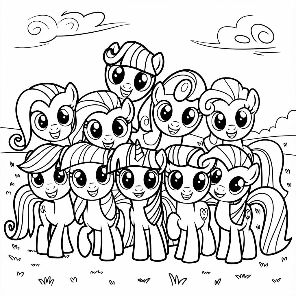 my little pony coloring pages to print