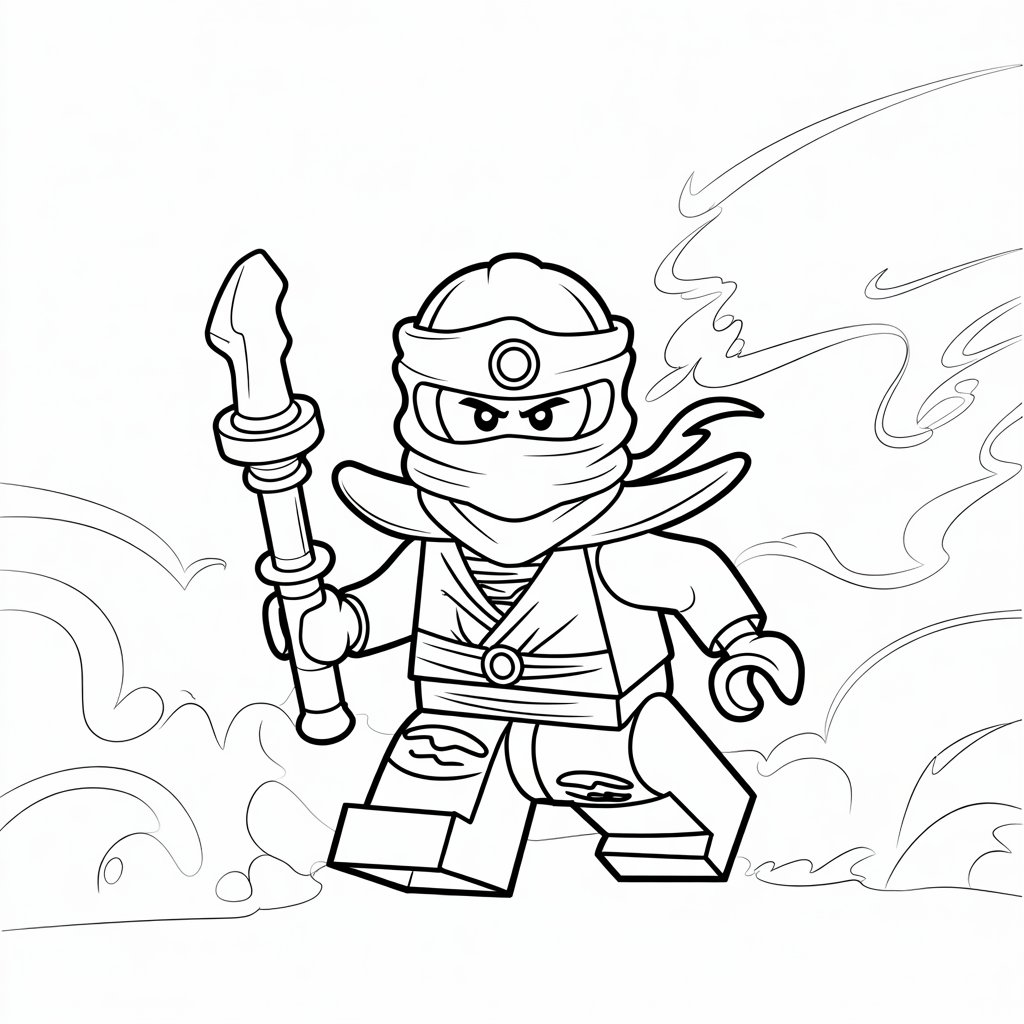 lego ninjago da colorare