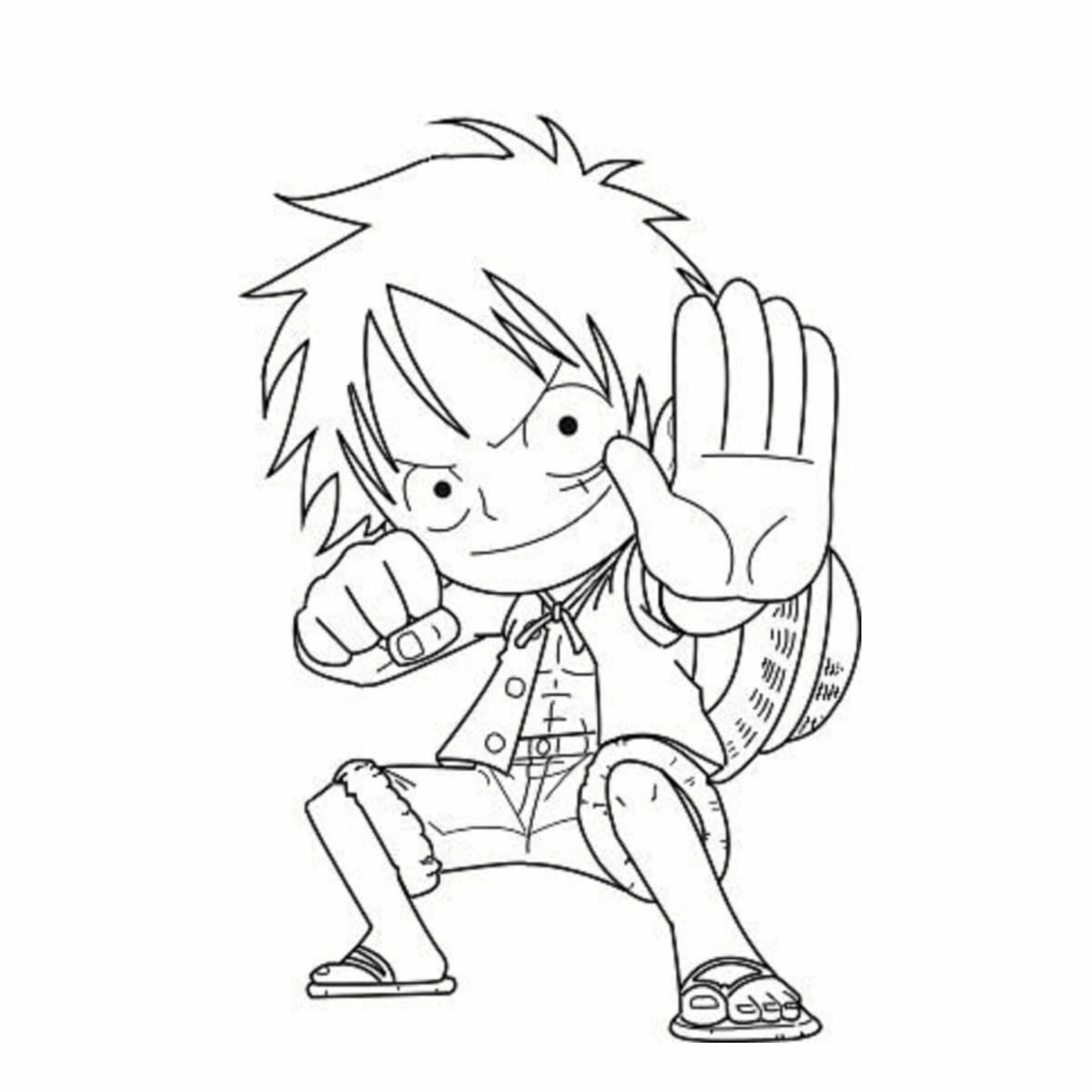 one piece da colorare e stampare