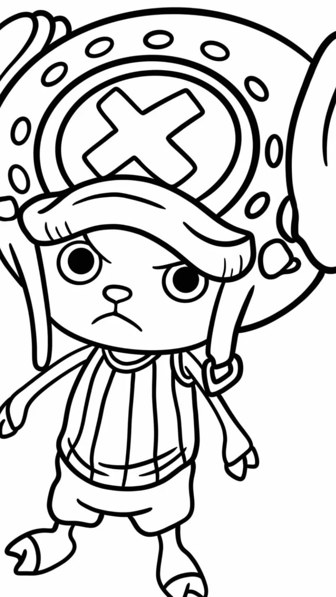 chopper one piece da colorare