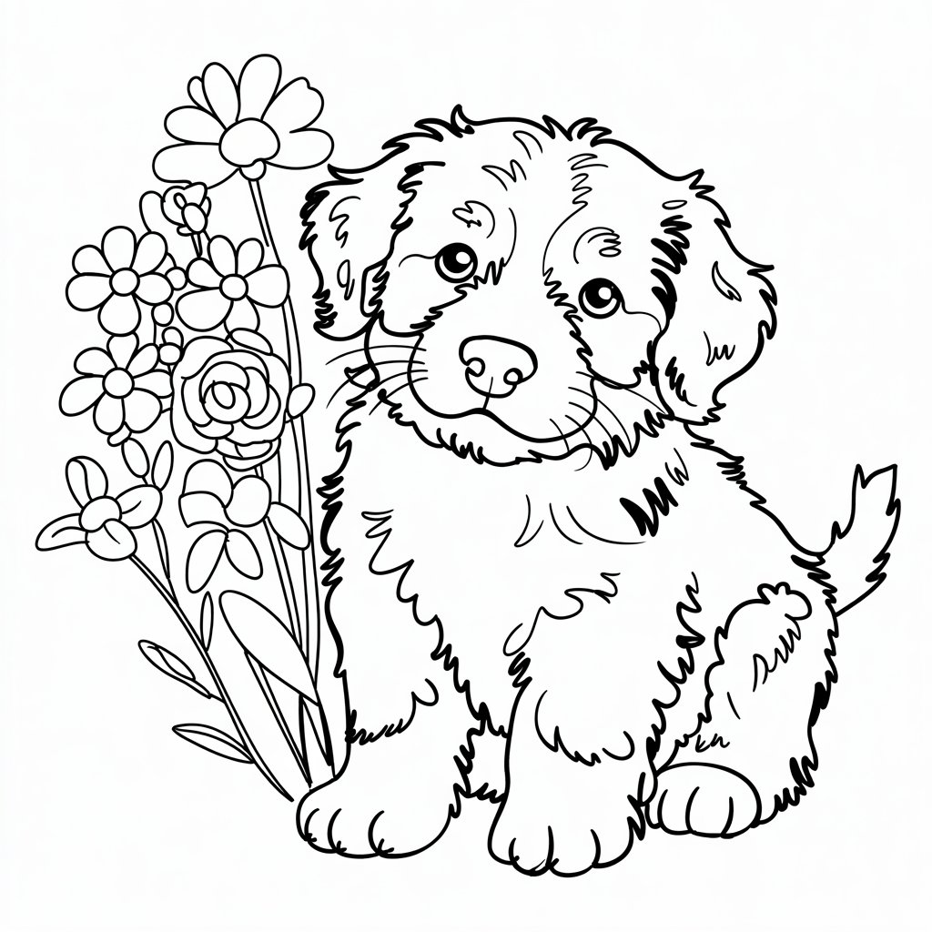 cuccioli cani da disegnare