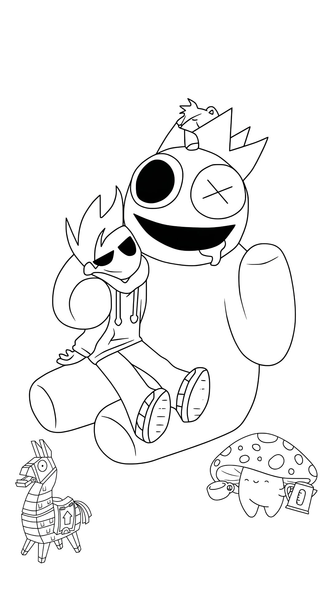 all rainbow friends coloring pages