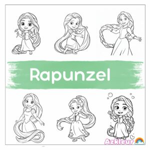 Rapunzel da Colorare