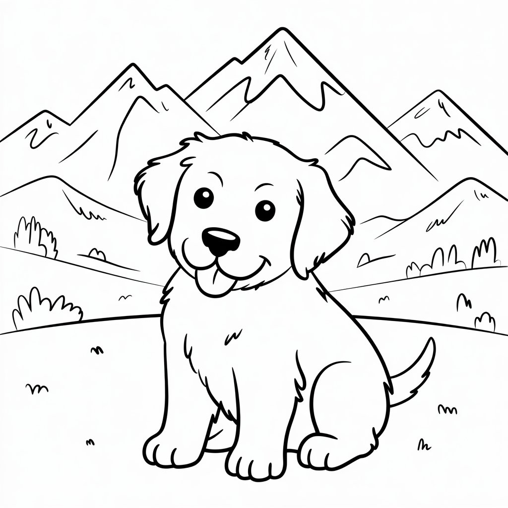 cuccioli da colorare