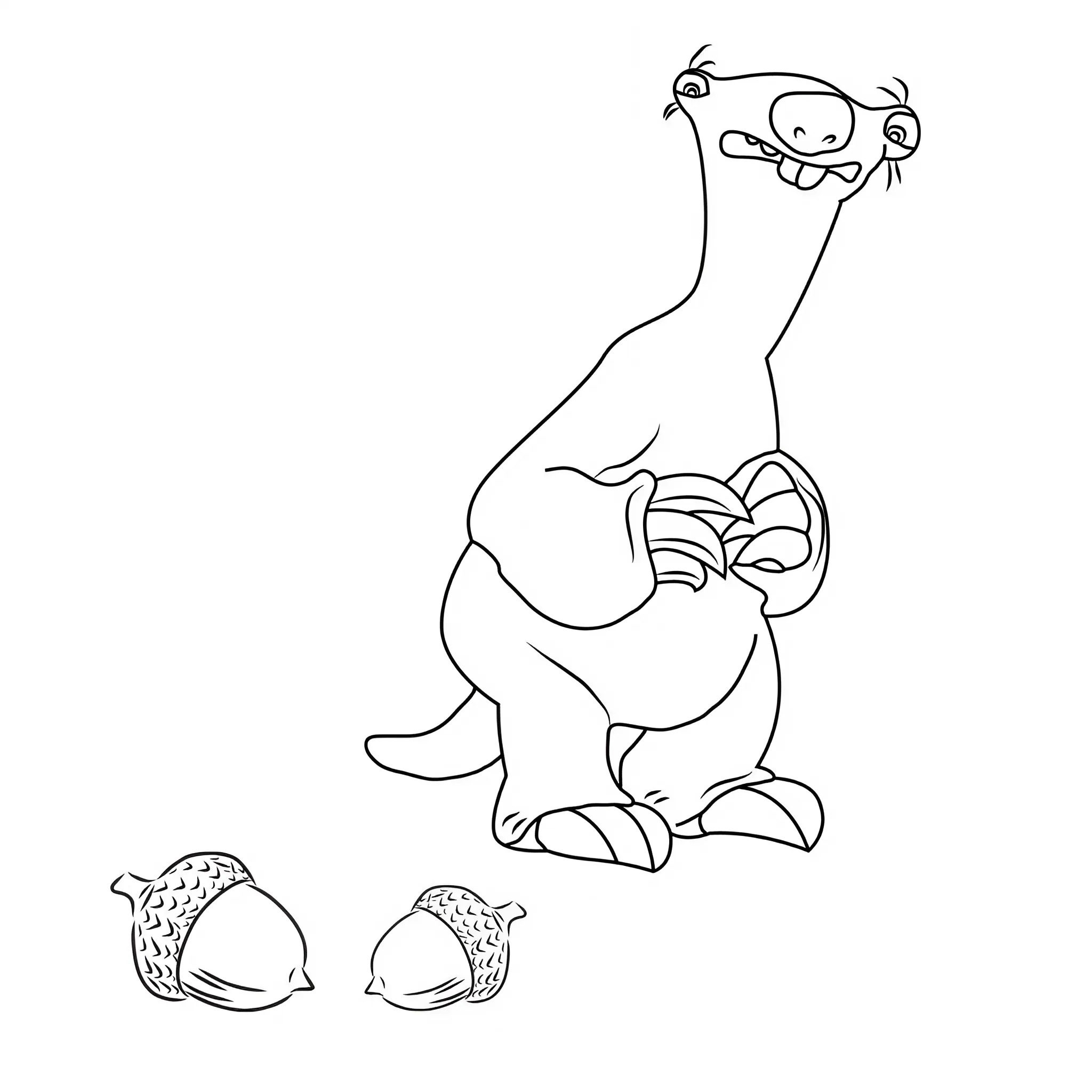 back l'era glaciale da colorare