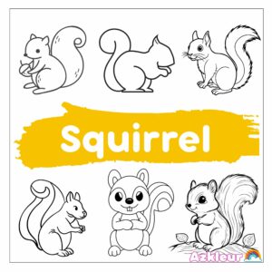 Scoiattoli Da Colorare