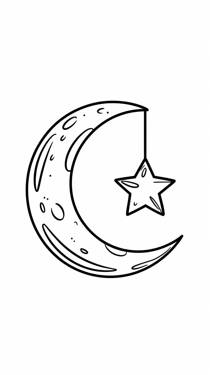 stella da stampare e colorare