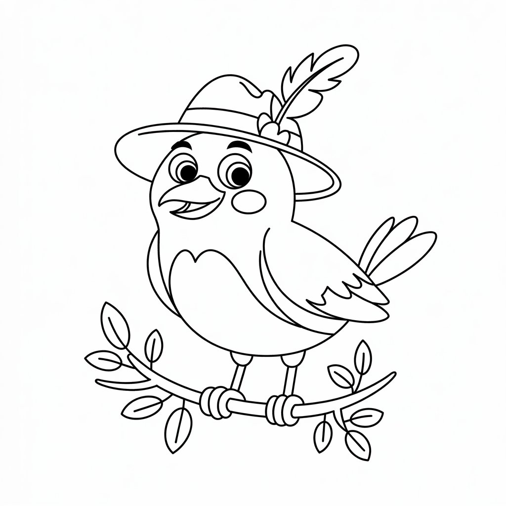 uccello da disegnare