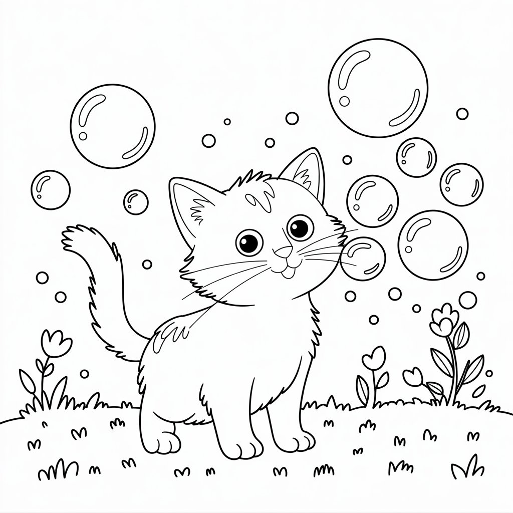 gatti disegno da colorare