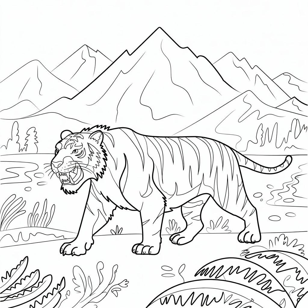 disegno di una tigre
