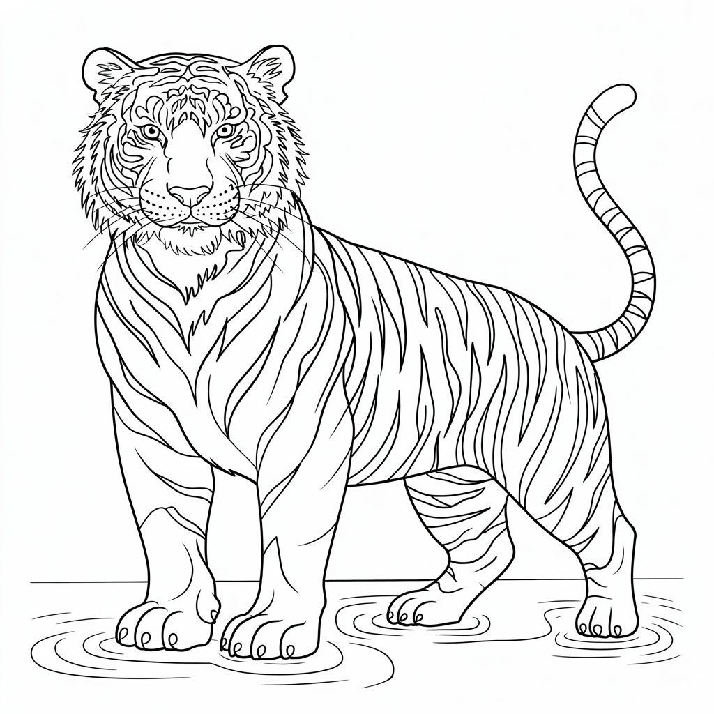 tigre da colorare