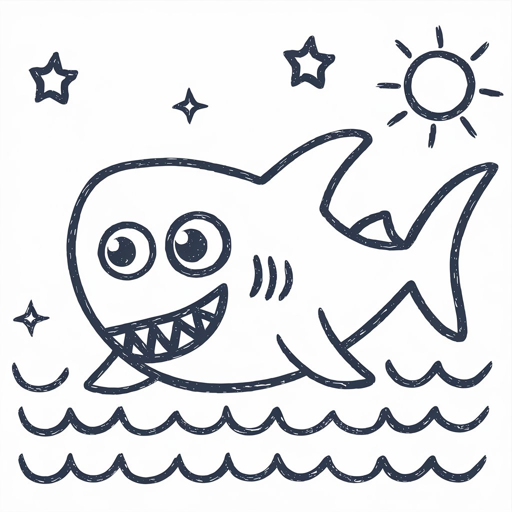 disegni squalo da colorare