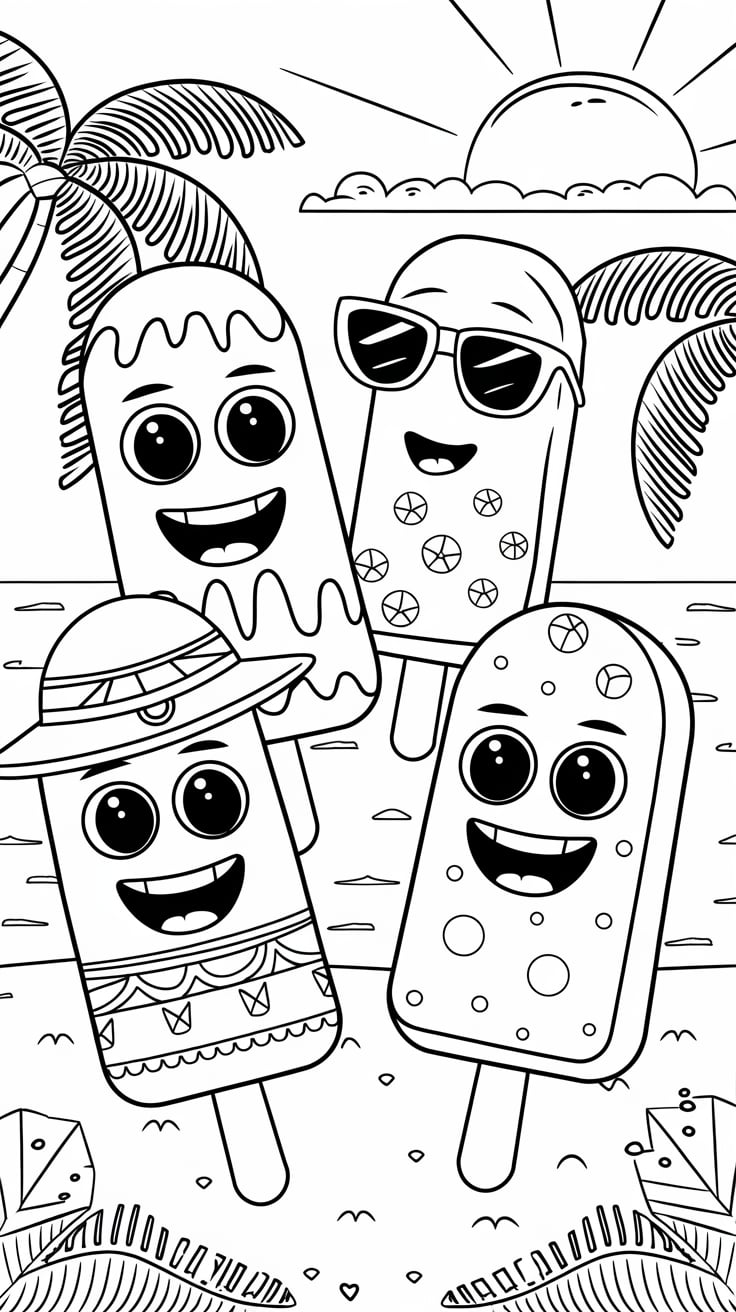 disegni da colorare sull'estate