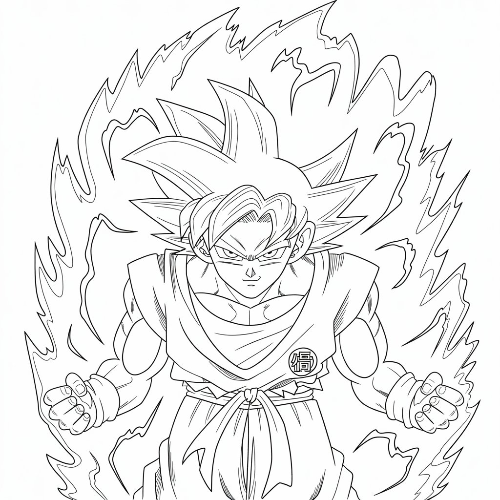 disegni da colorare goku