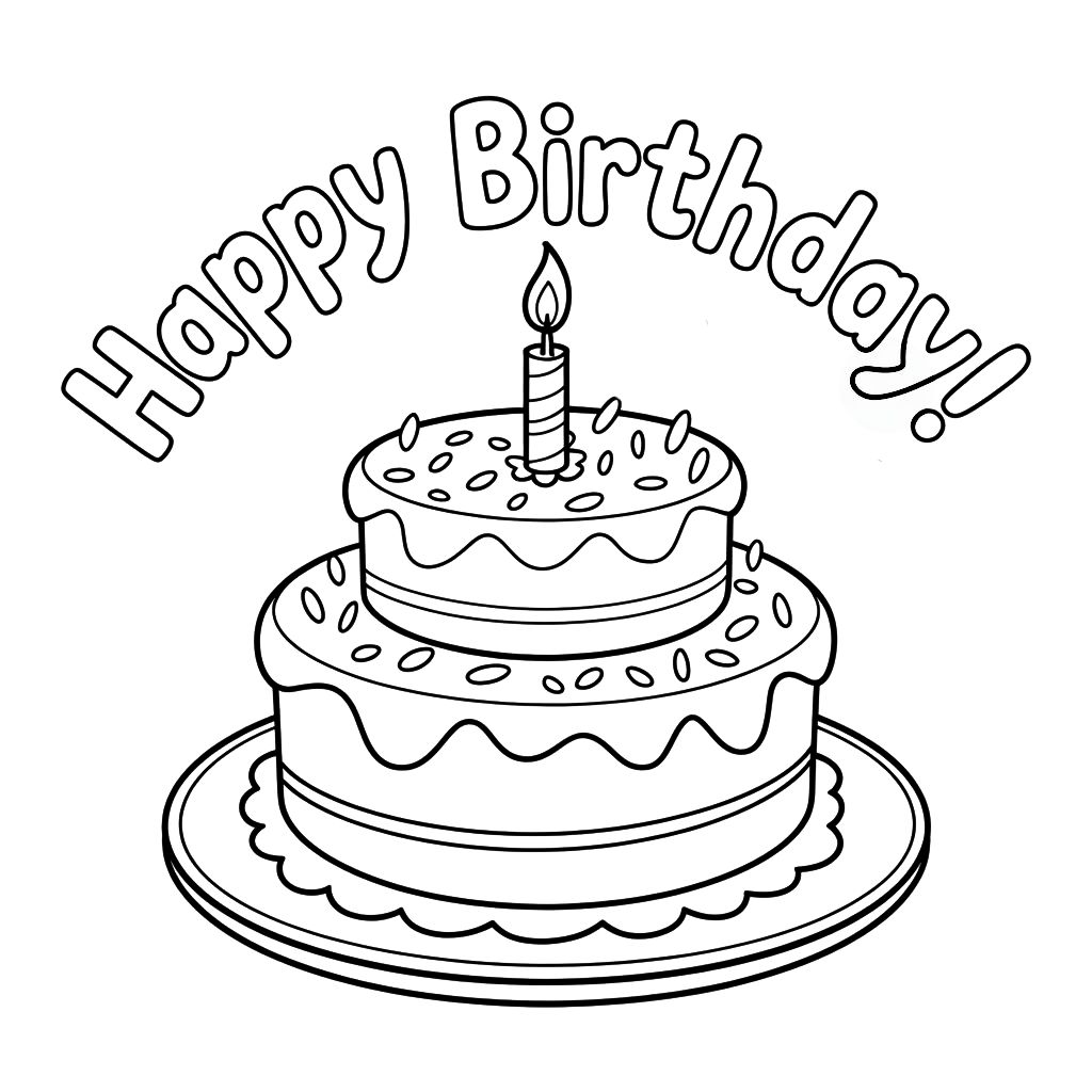 torte disegni da colorare