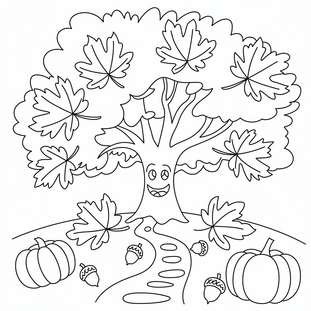 disegni sugli alberi