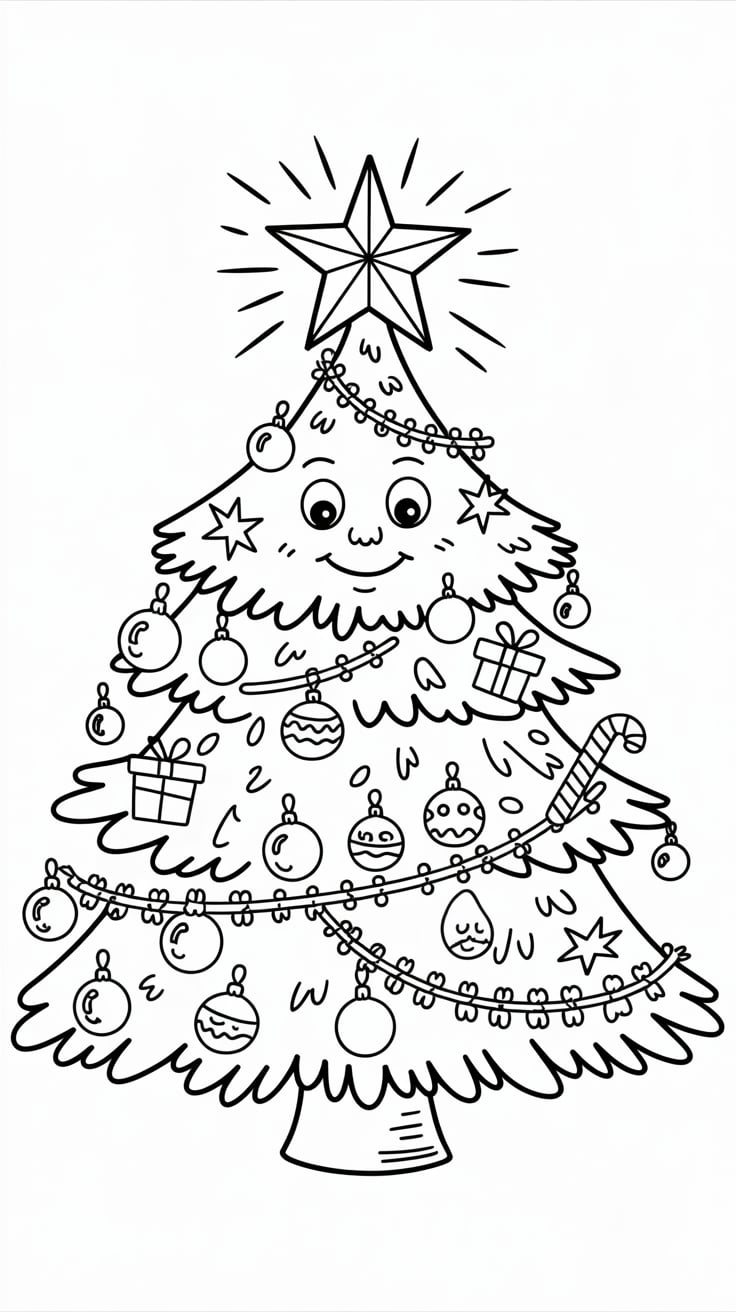 disegni albero di natale