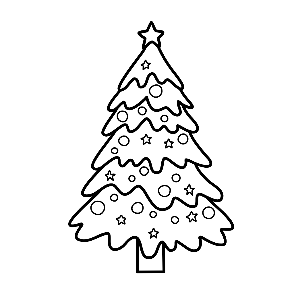 albero di natale disegno
