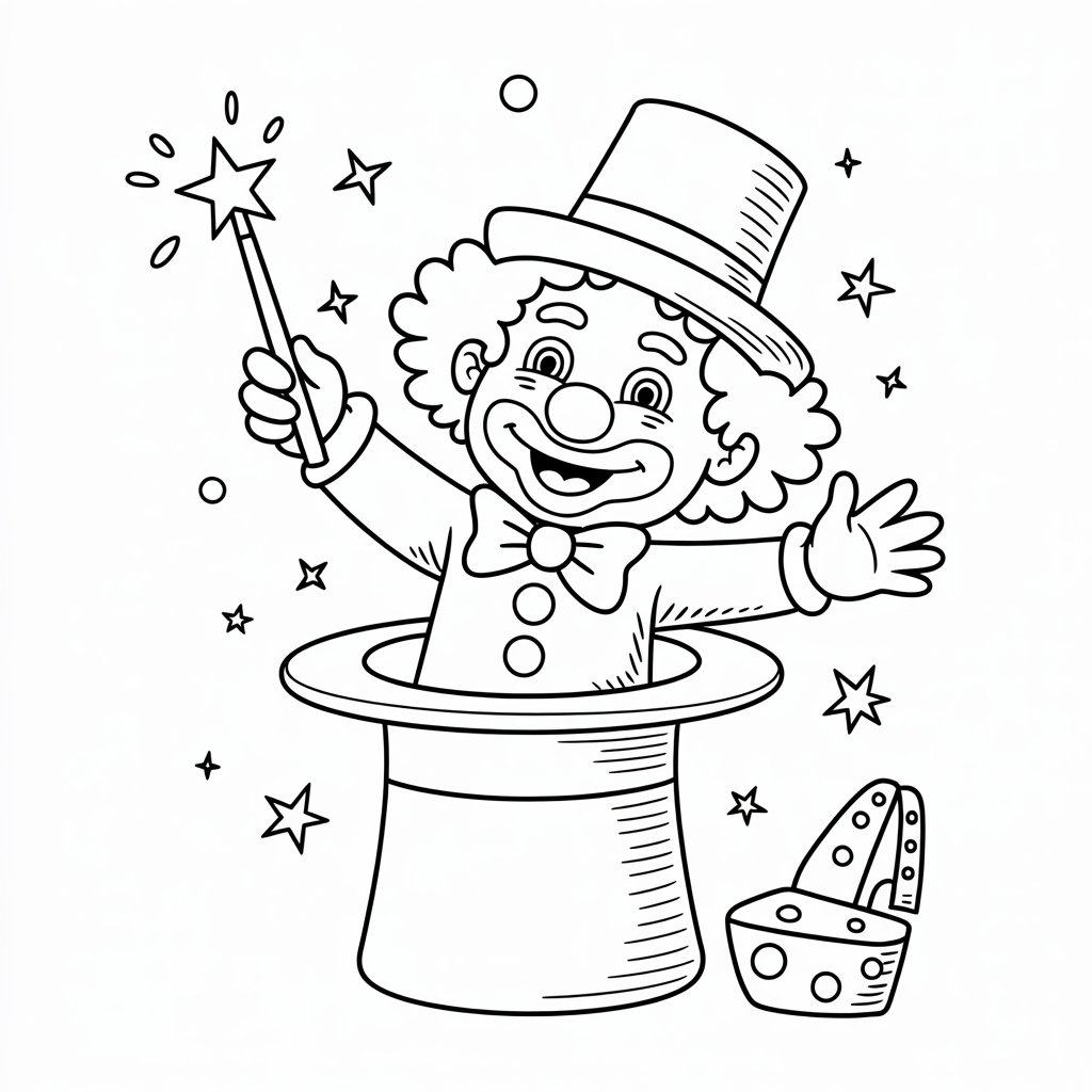 clown coloring pages