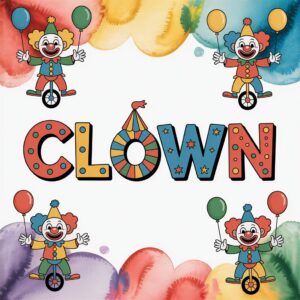 Clown da Colorare