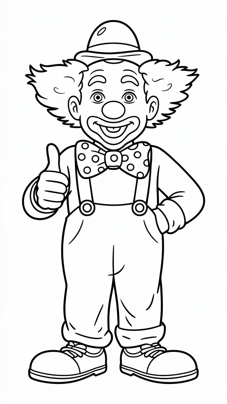clown disegno