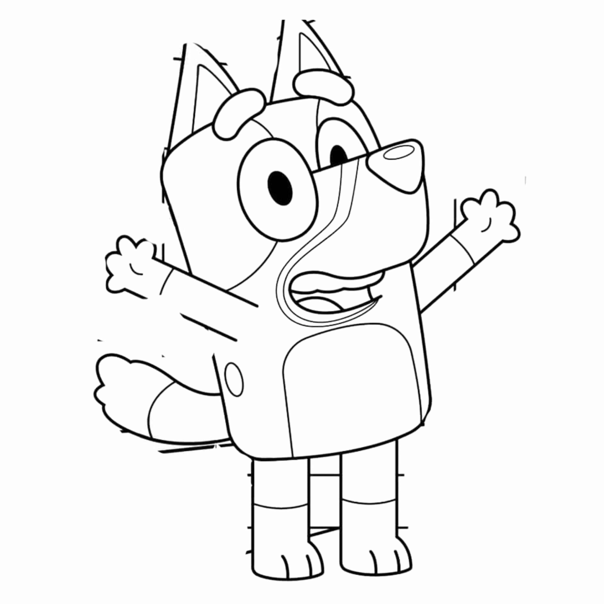 bluey disegno da colorare