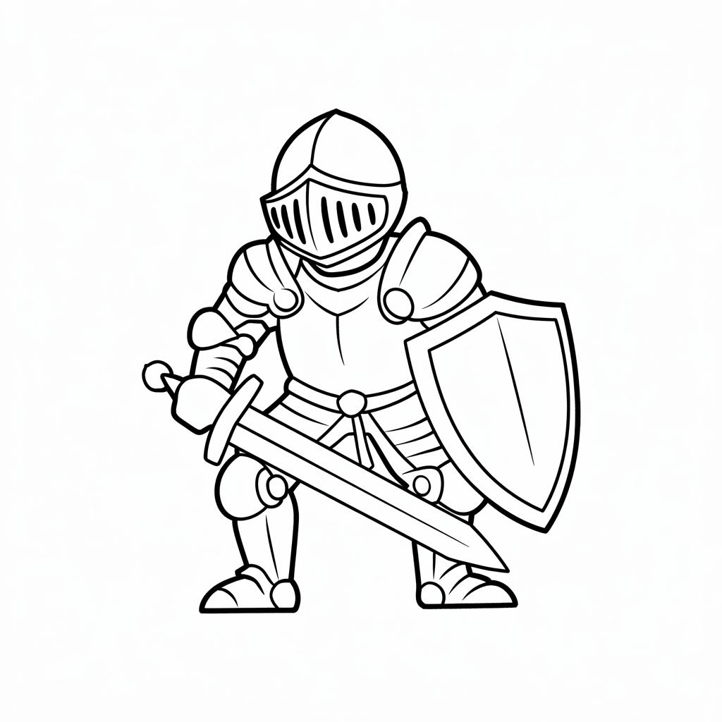 disegni cavalieri da colorare