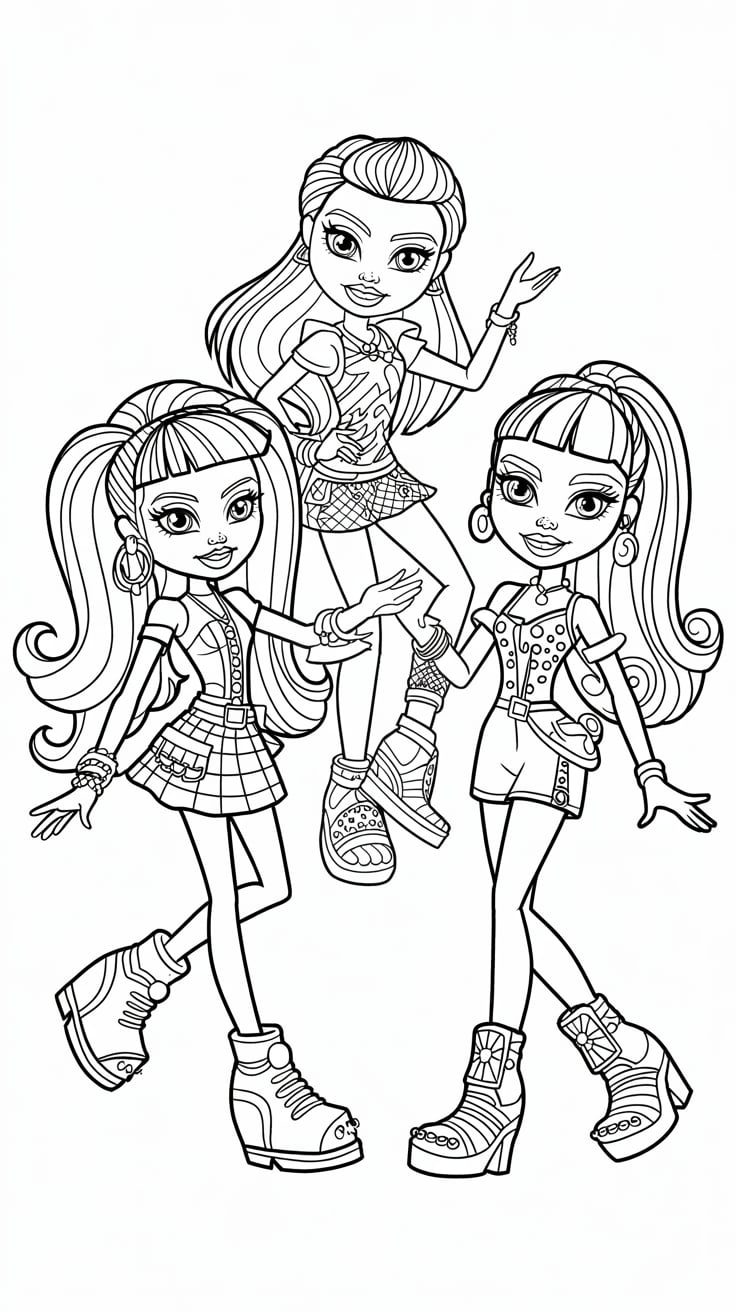 disegni da colorare monster high