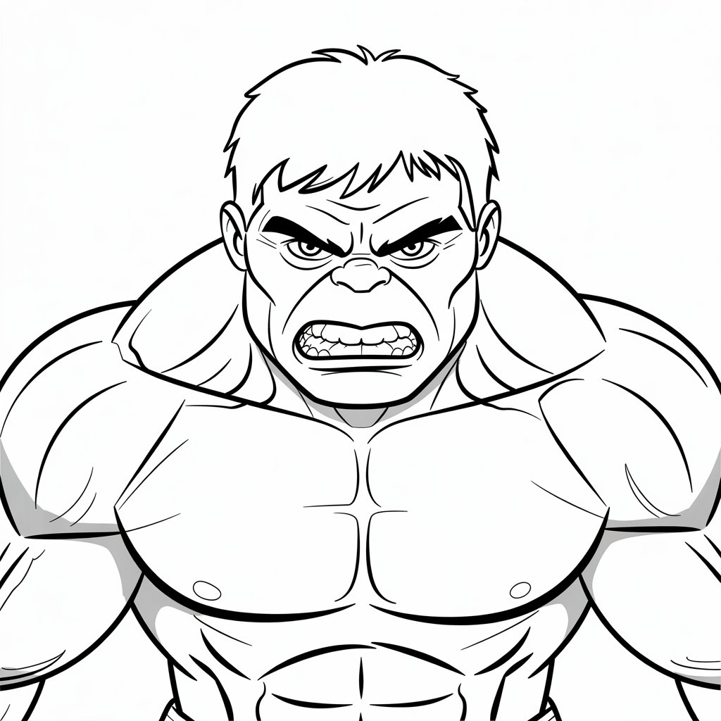 disegni da colorare hulk