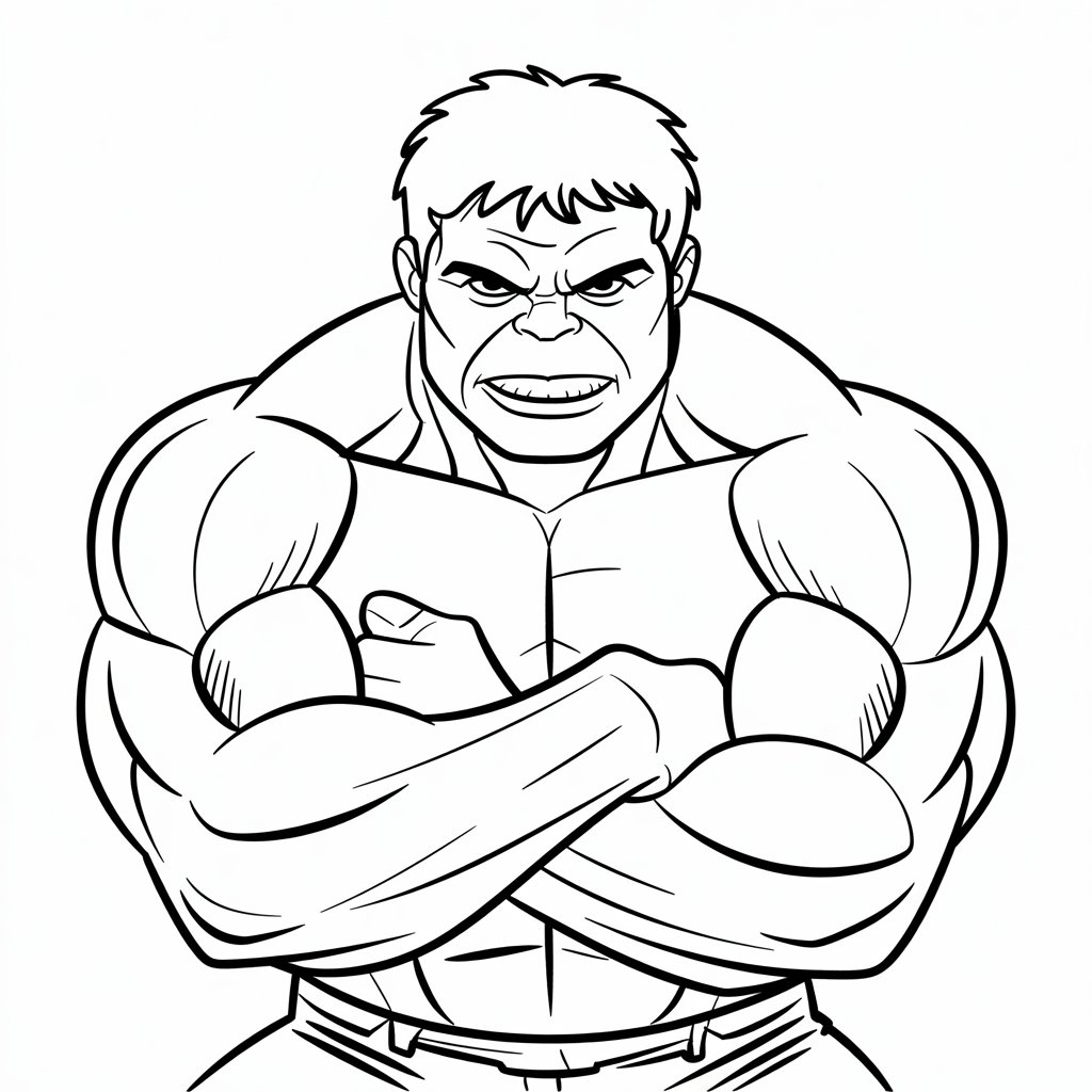 hulk disegno da colorare