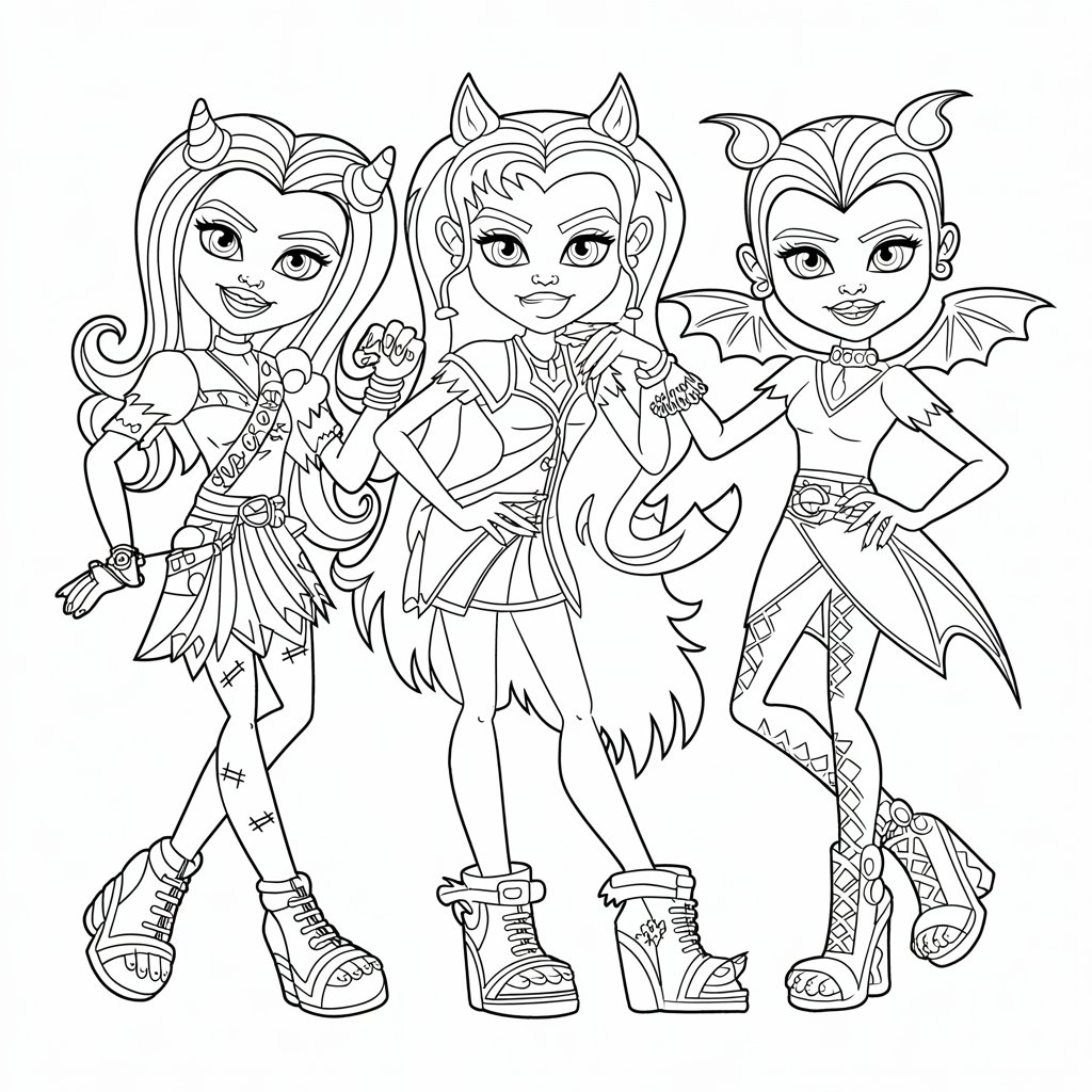 monster high disegni da colorare