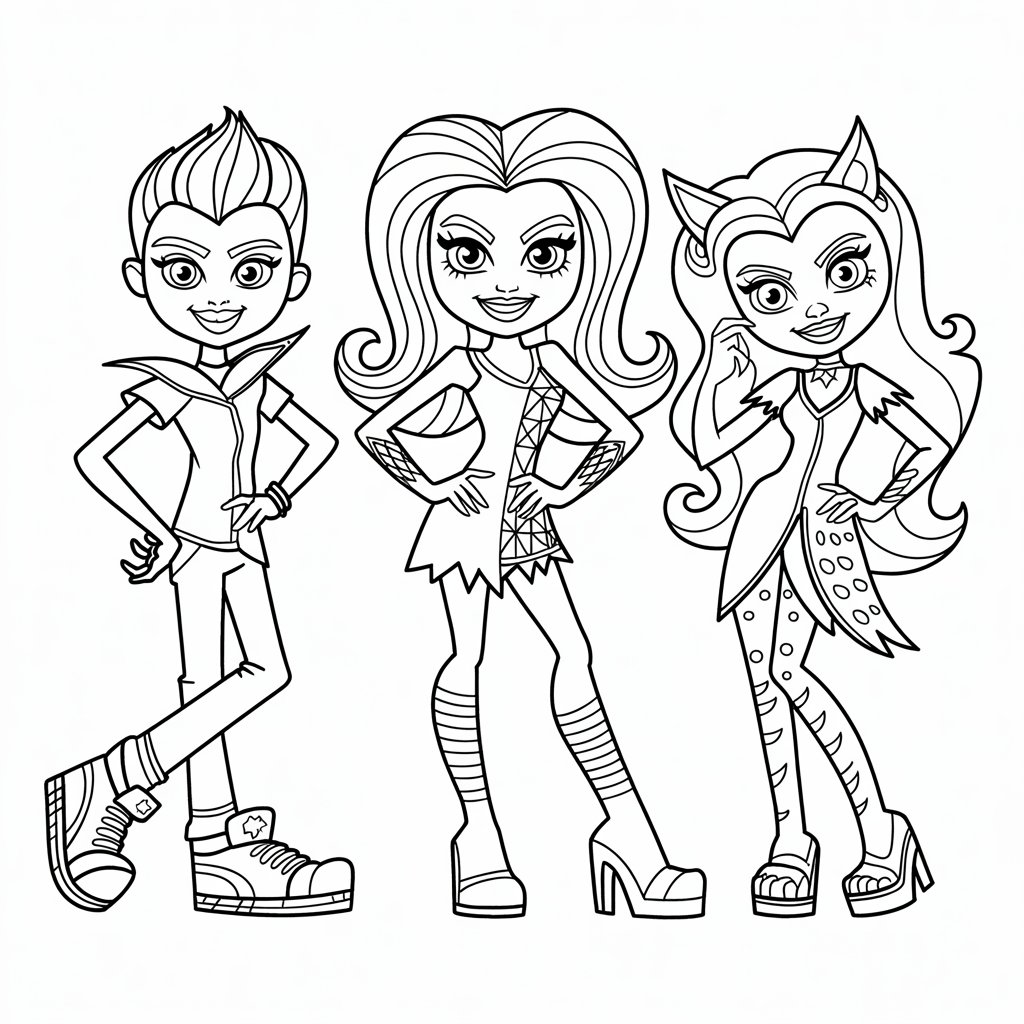 disegni da colorare delle monster high