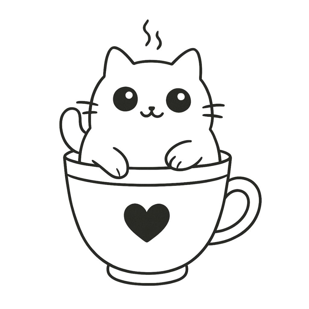 disegni da colorare kawaii animali