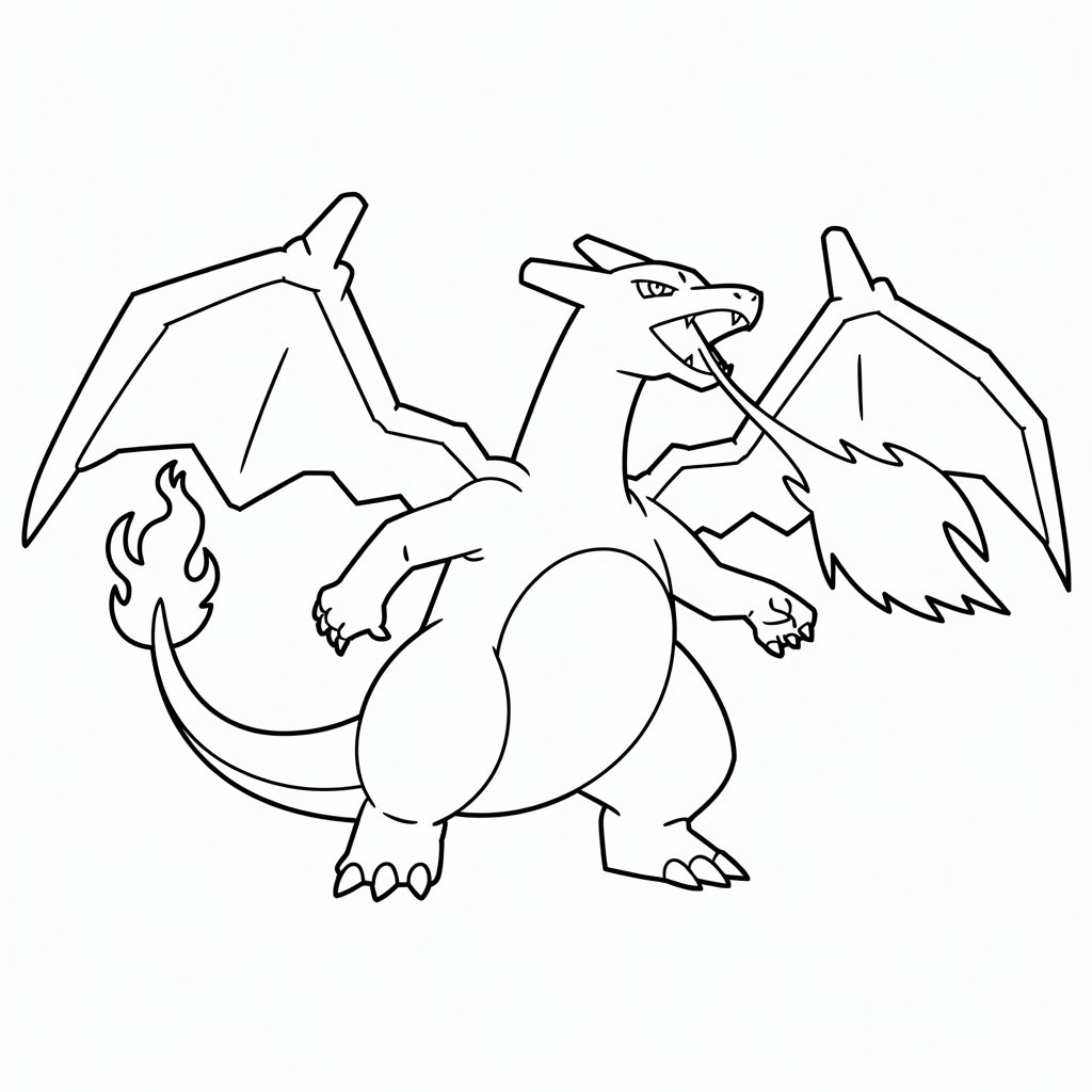 disegni pokemon charizard