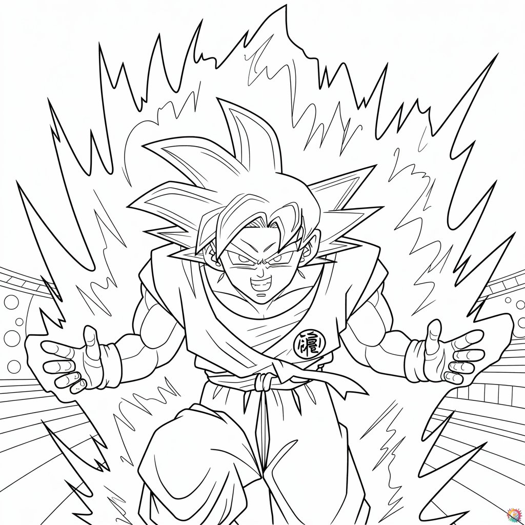 disegno da colorare goku