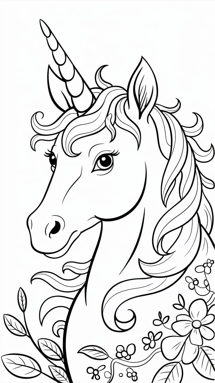 disegno di unicorno