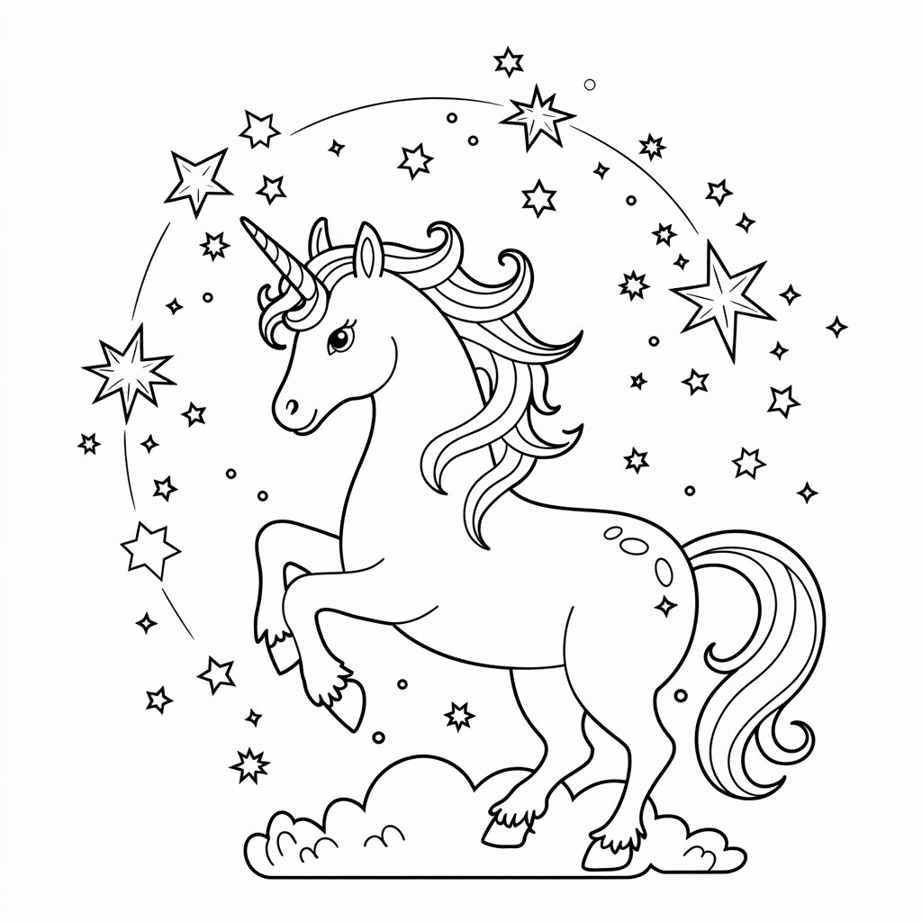 disegno unicorni facili