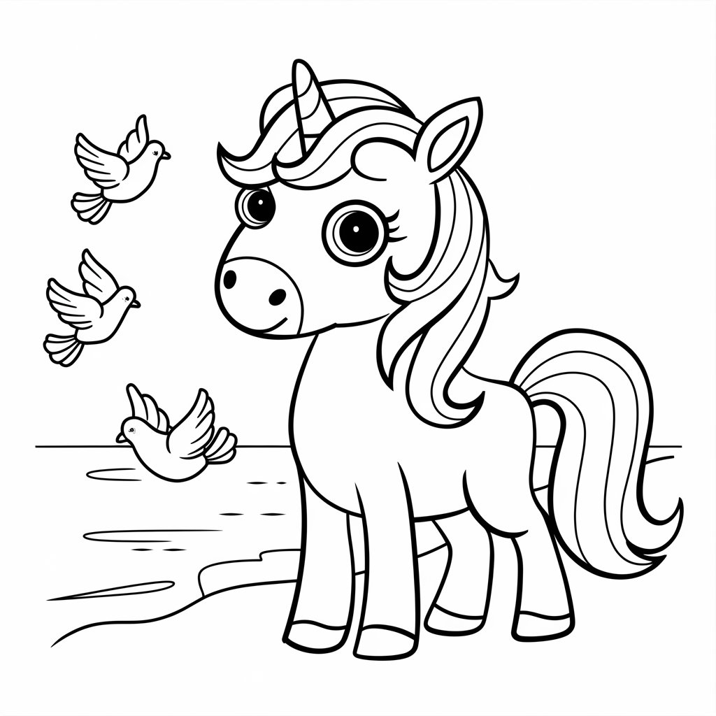disegni unicorno